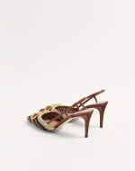 Valentino Vlogo Signature Slingback Pump With Crochet Embroidery 80Mm - Image 5